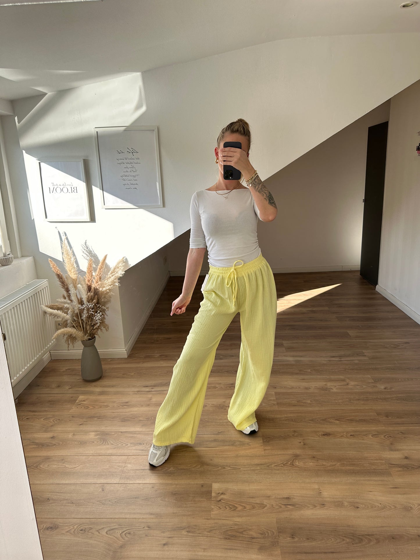 Musselin Hose "Spring" Grau