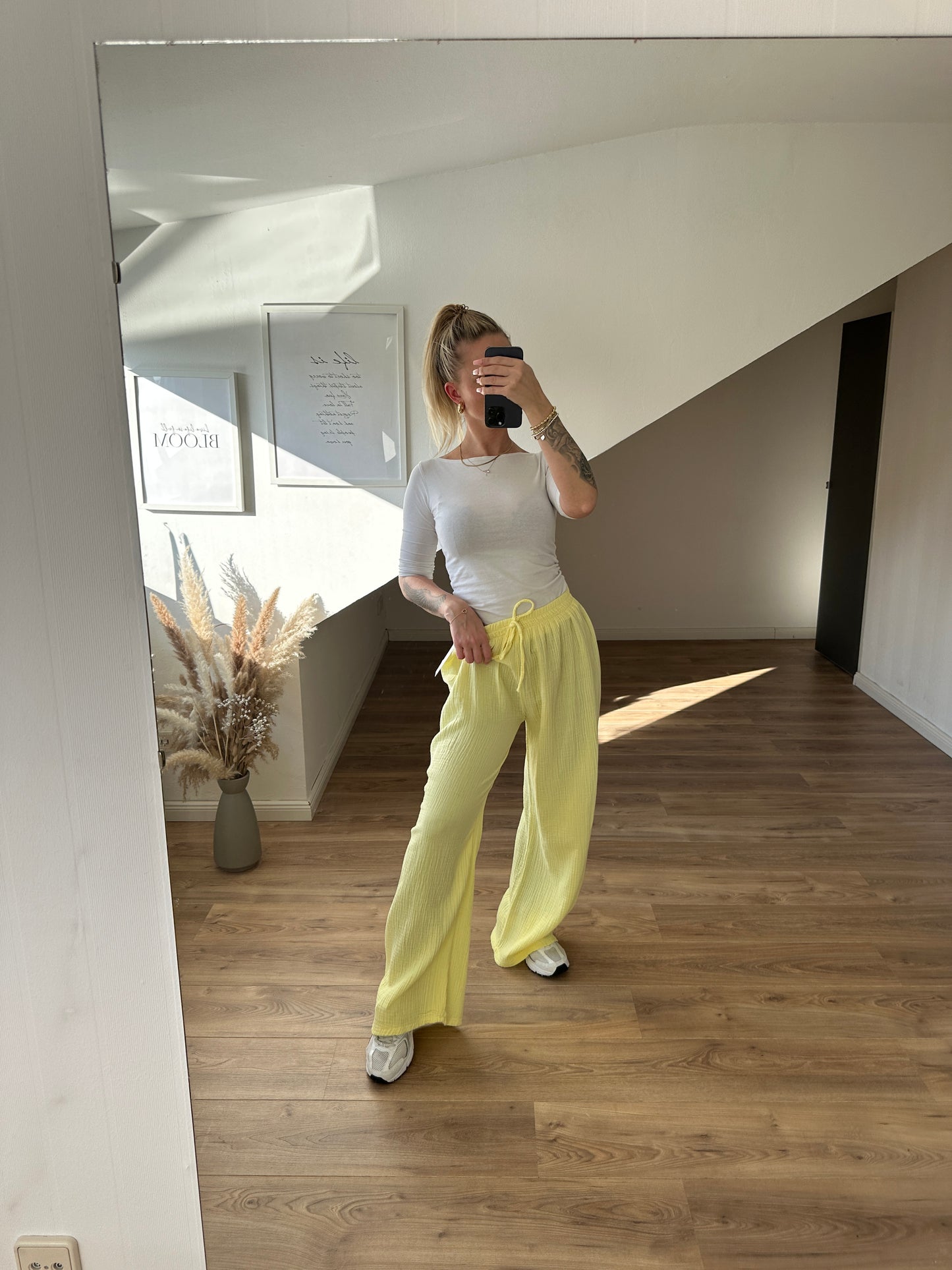 Musselin Hose "Spring" Grau