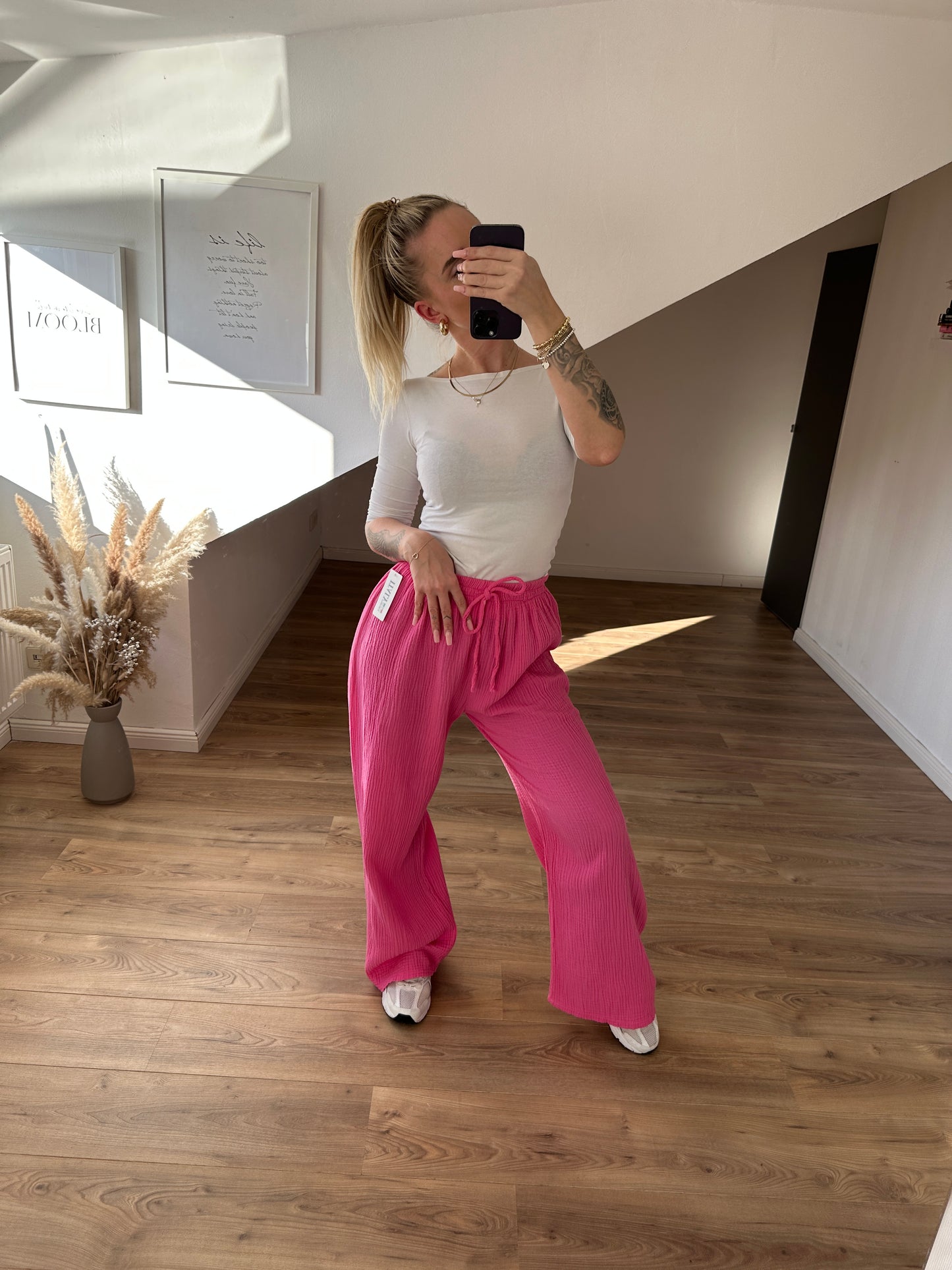 Musselin Hose "Spring" Gelb