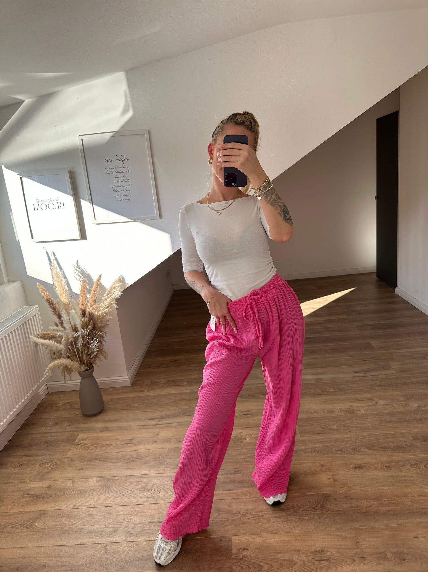 Musselin Hose "Spring" Gelb