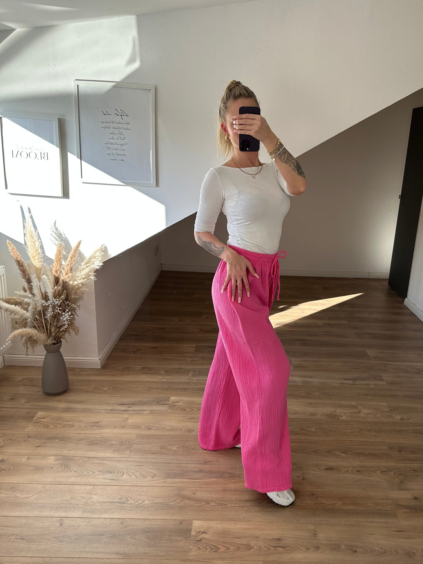 Musselin Hose "Spring" Gelb
