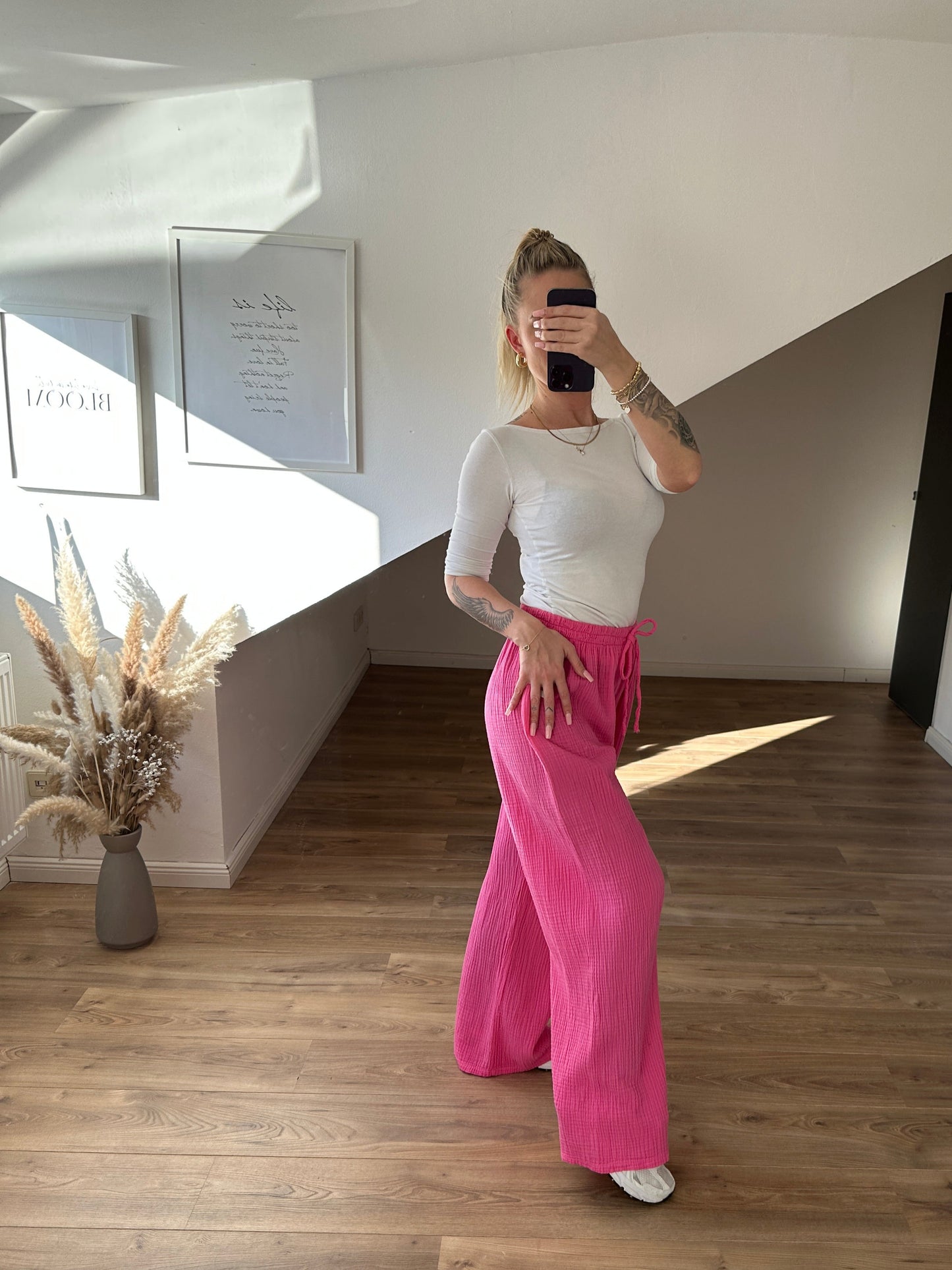 Musselin Hose "Spring" Grau