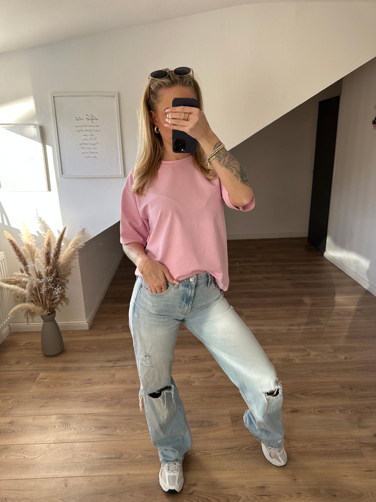 Basic T-Shirt"Cassy" Creme