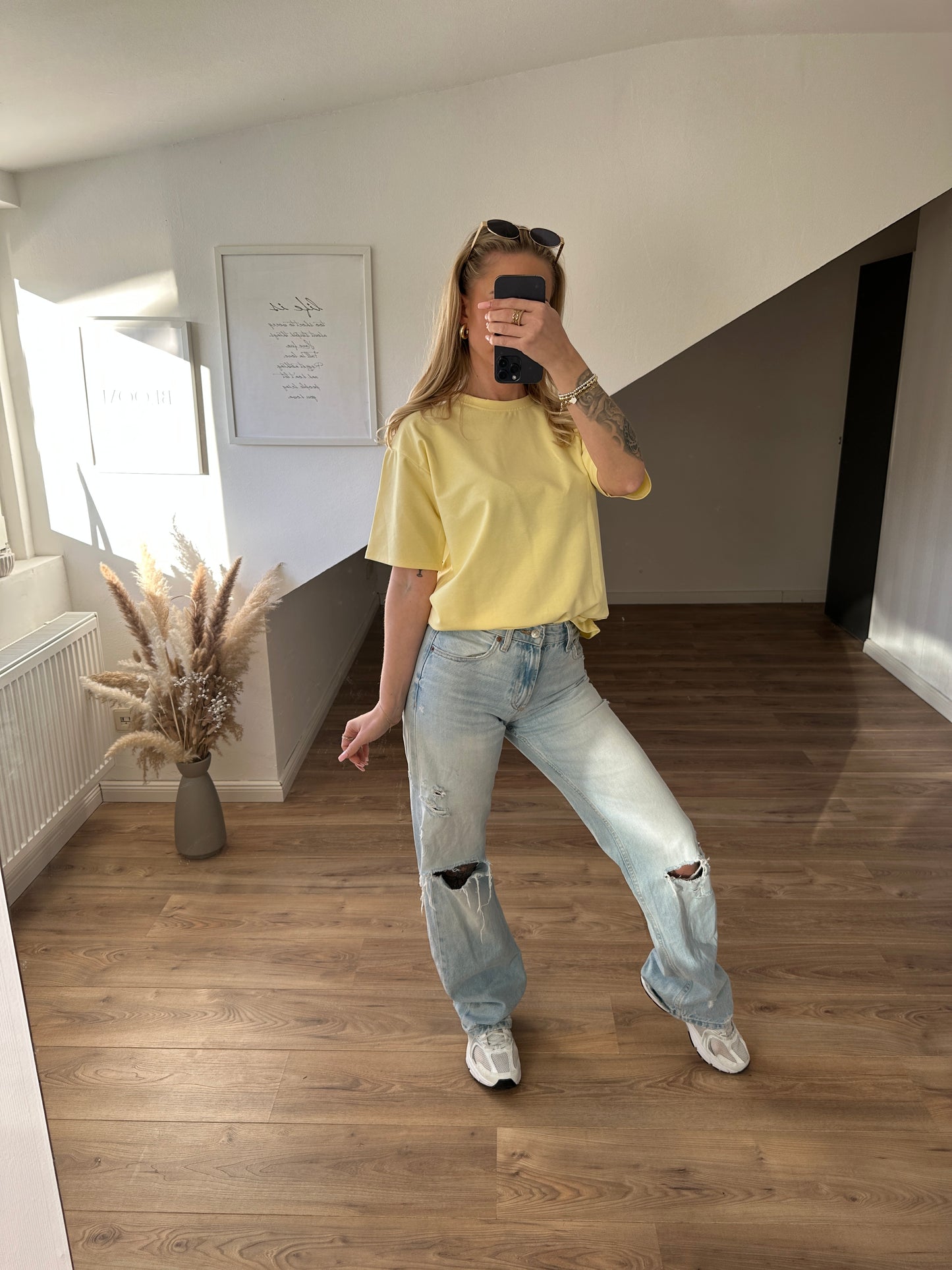 Basic T-Shirt"Cassy" Creme