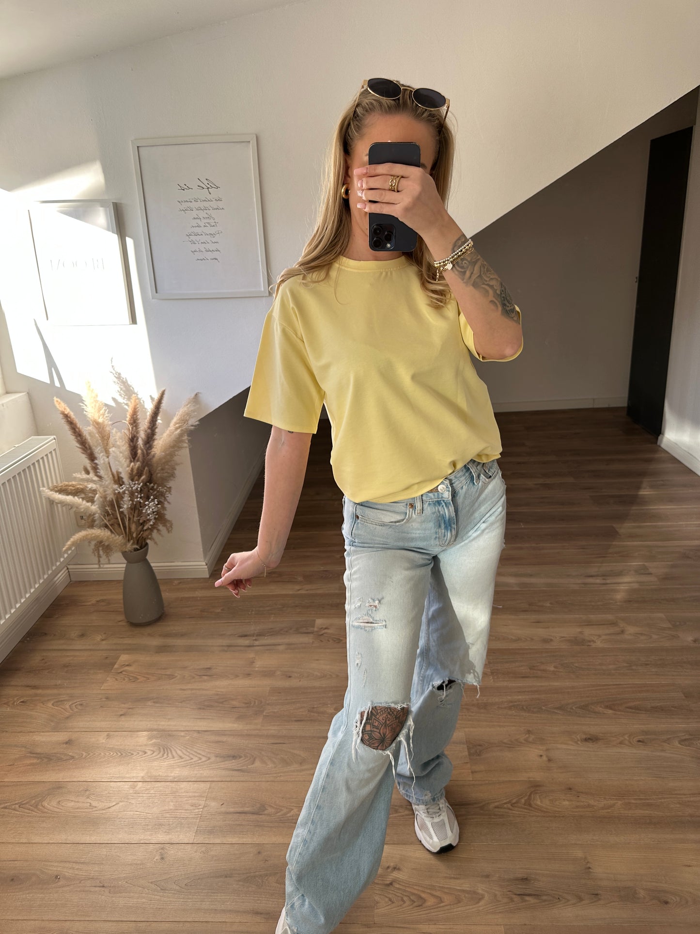 Basic T-Shirt"Cassy" Creme