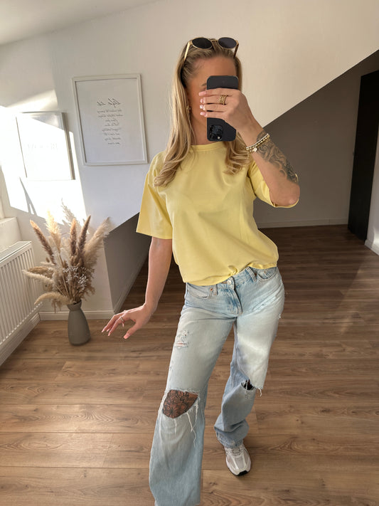 Basic T-Shirt"Cassy" Gelb
