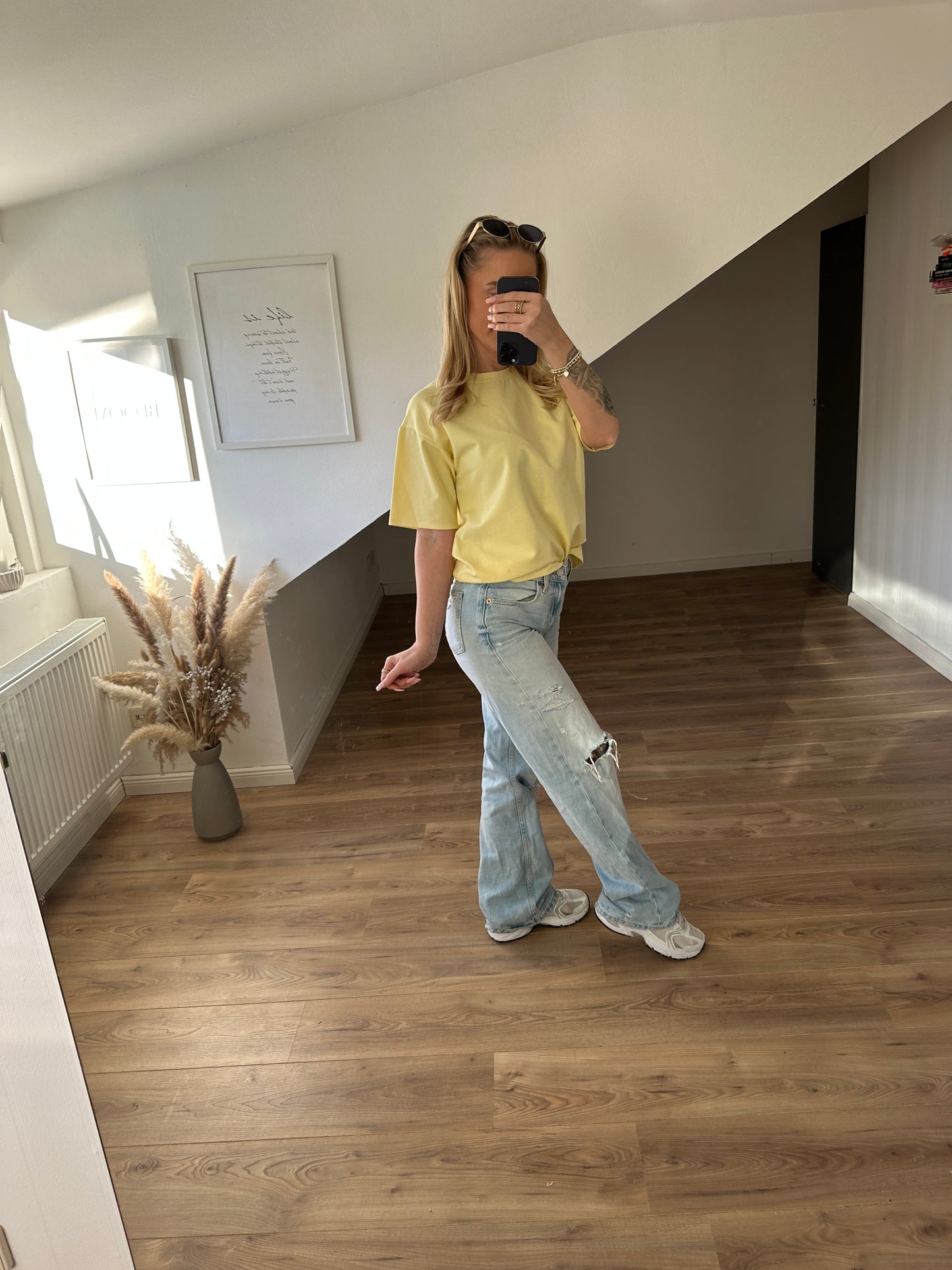 Basic T-Shirt"Cassy" Creme