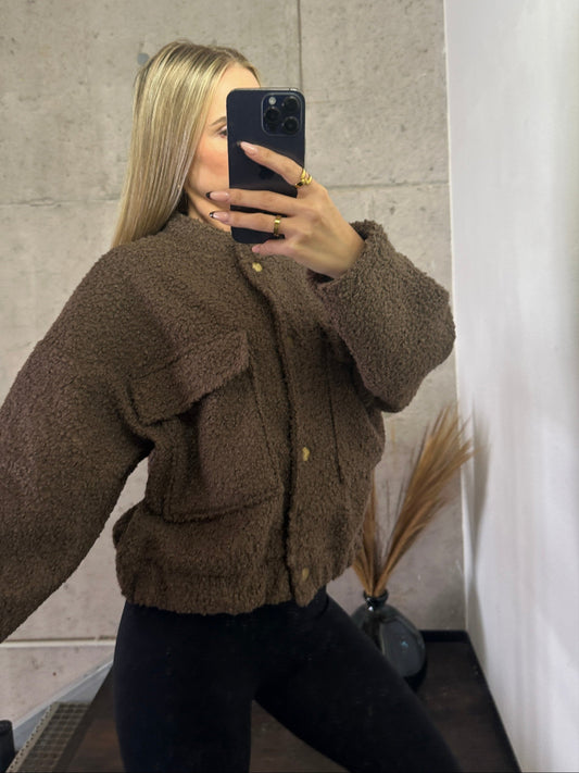 Teddy Jacke Braun
