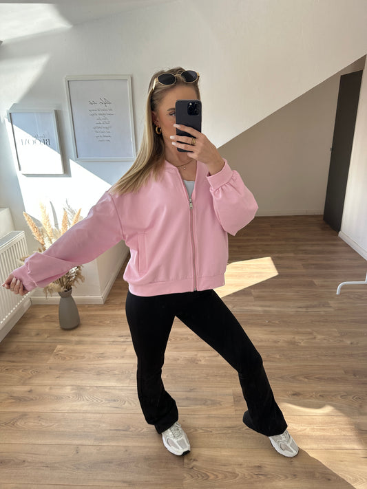 Sweatshirt Jacke "Willy" Rosa