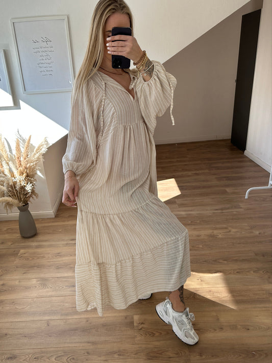 Kleid "Sunny" Lang Beige