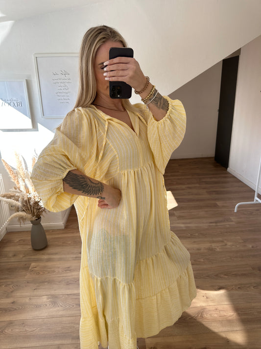 Kleid "Sunny" Lang Gelb