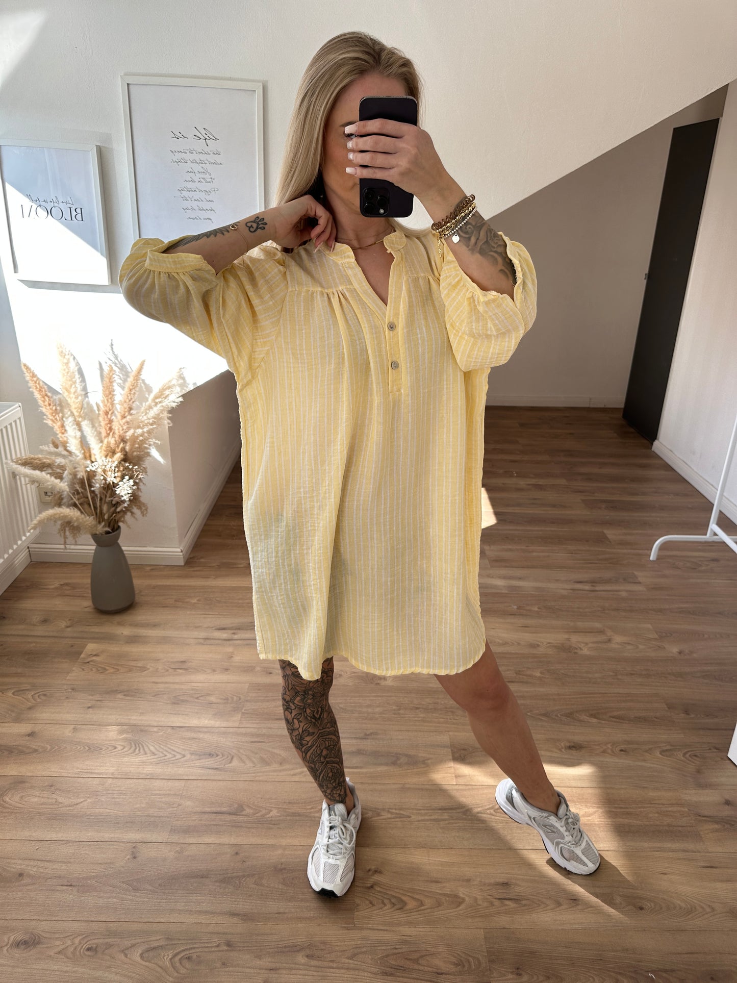 Kleid "Sunny" Kurz Gelb