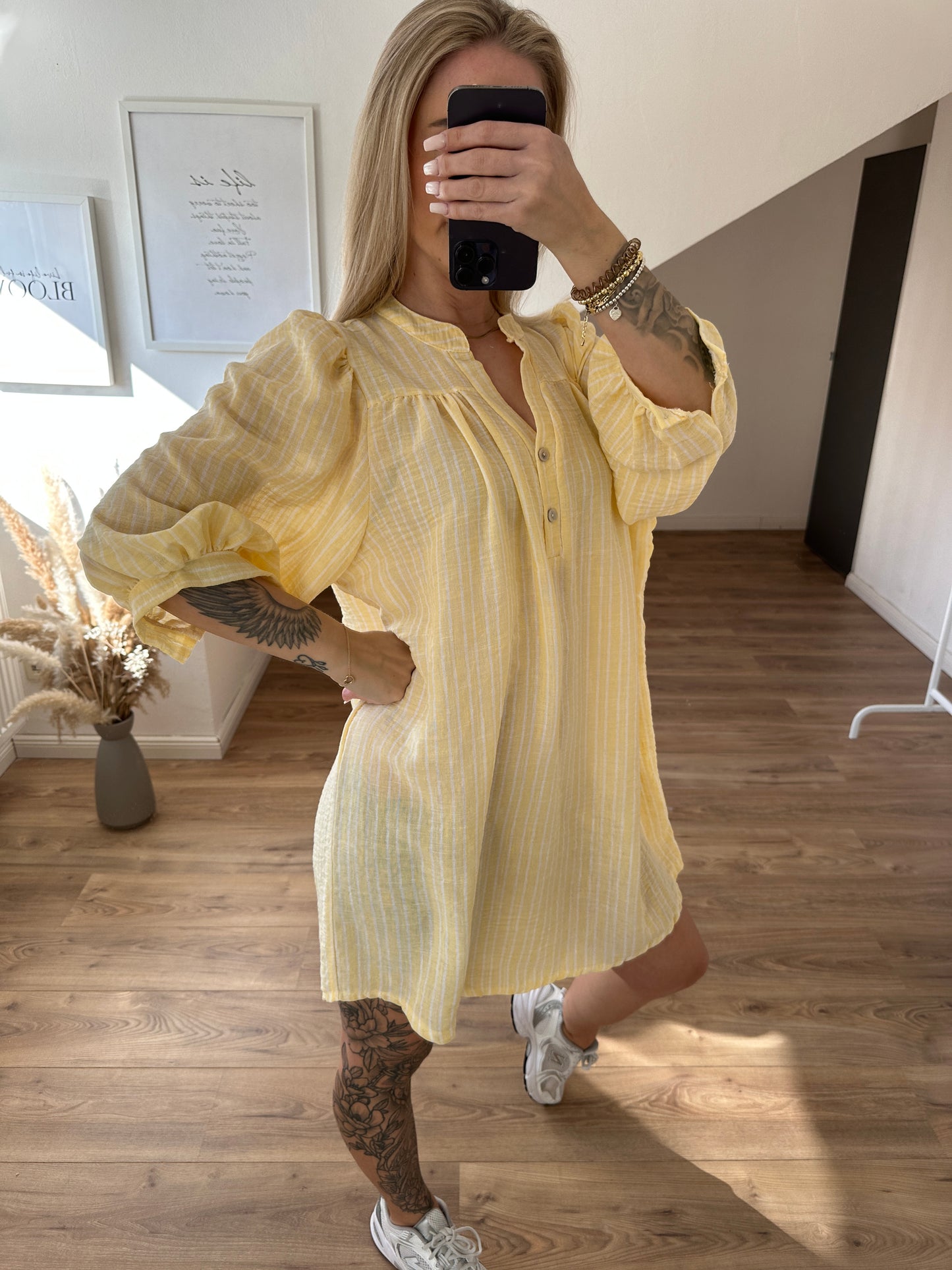 Kleid "Sunny" Kurz Gelb