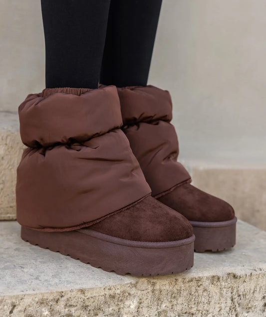 Boots Puffer Braun