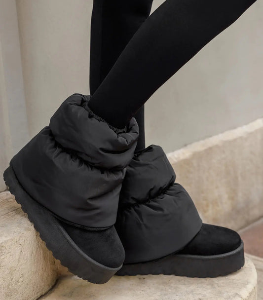 Boots Puffer Schwarz