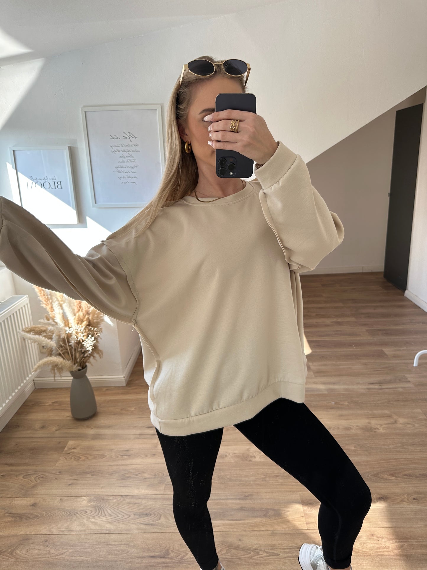 Leichter Pullover Beige