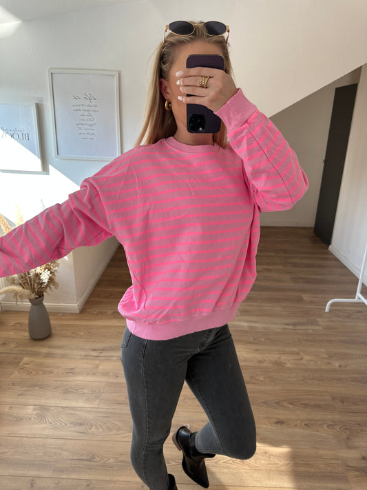 Pullover"Streifi" Rosa Pink