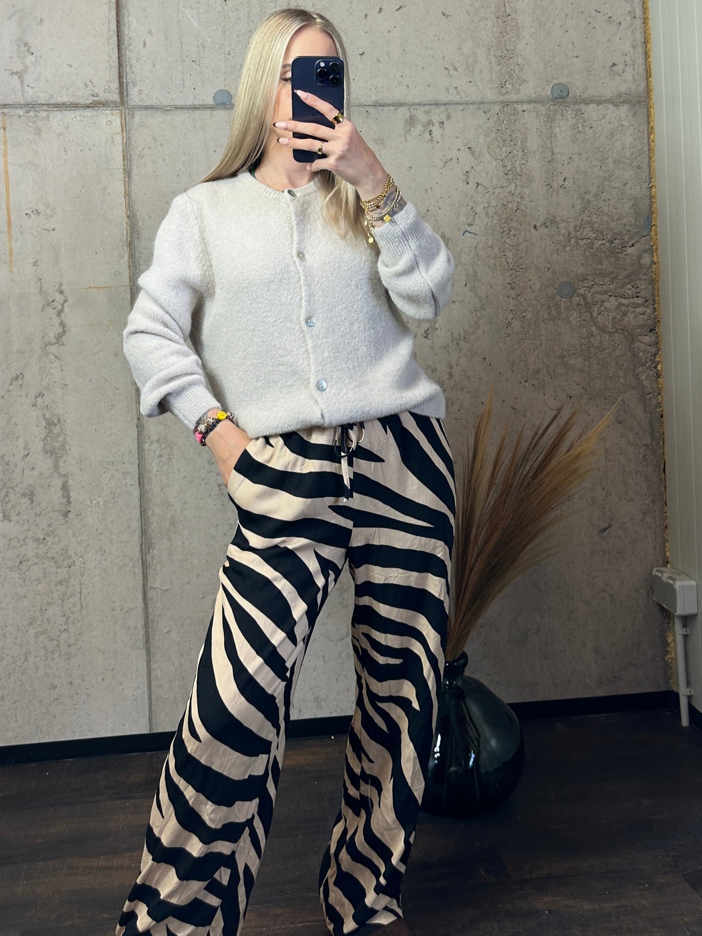 Alpaka Cardigan Beige