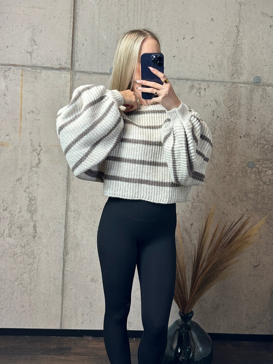 Pullover Beige/Braun