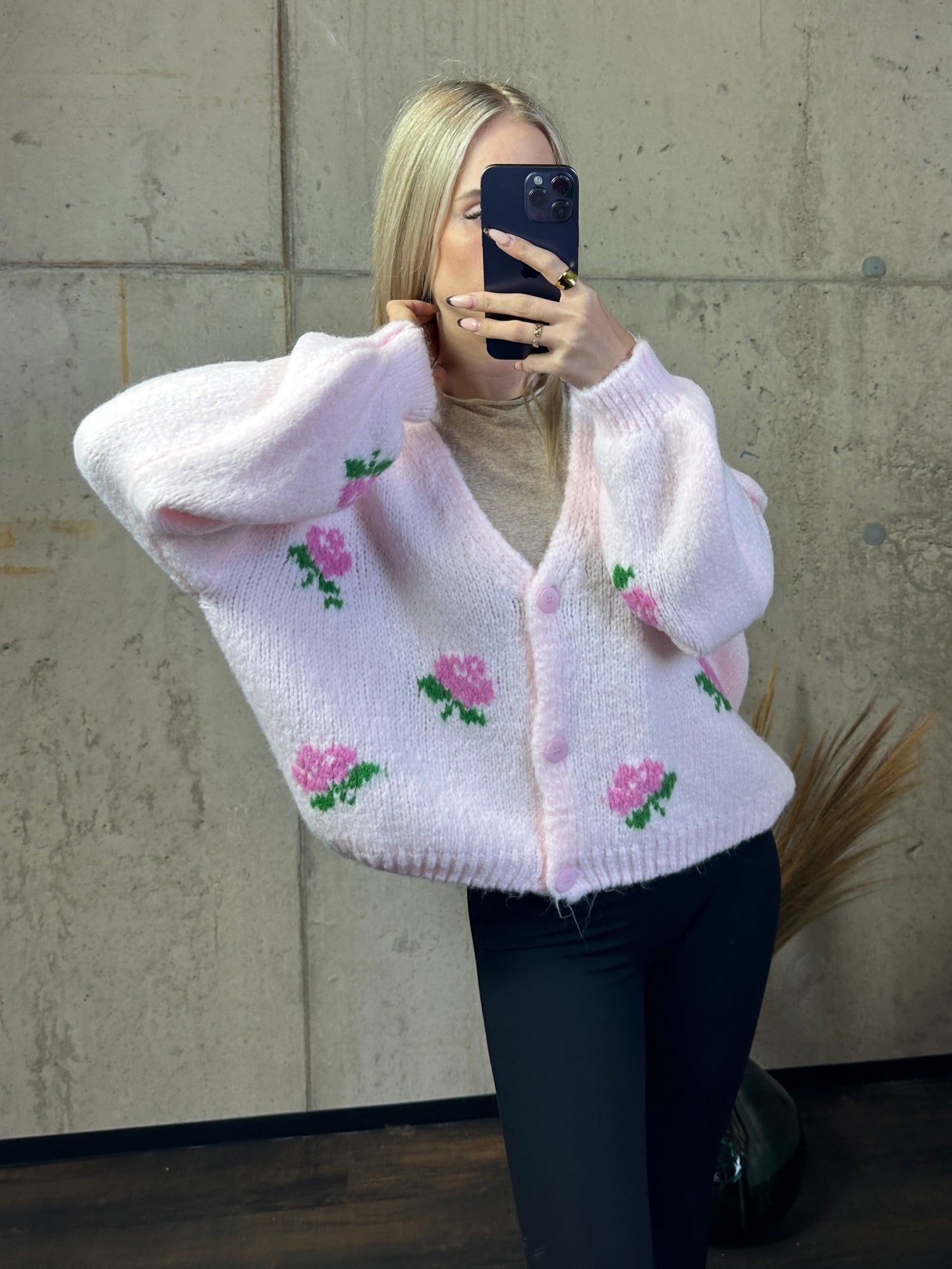 Cardigan Blumi Rosa