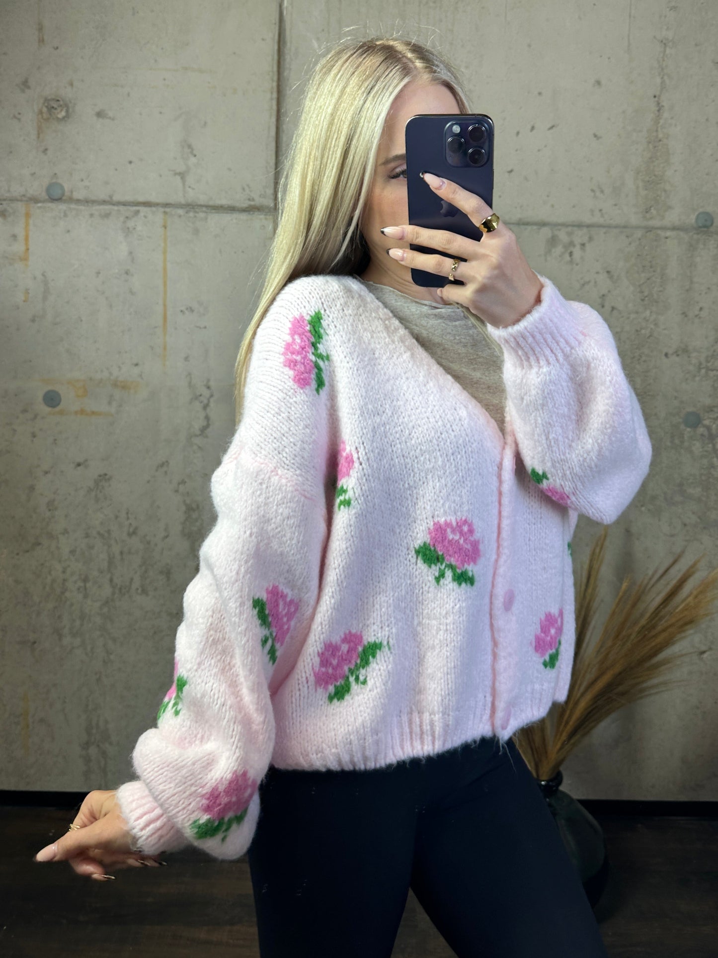 Cardigan Blumi Rosa