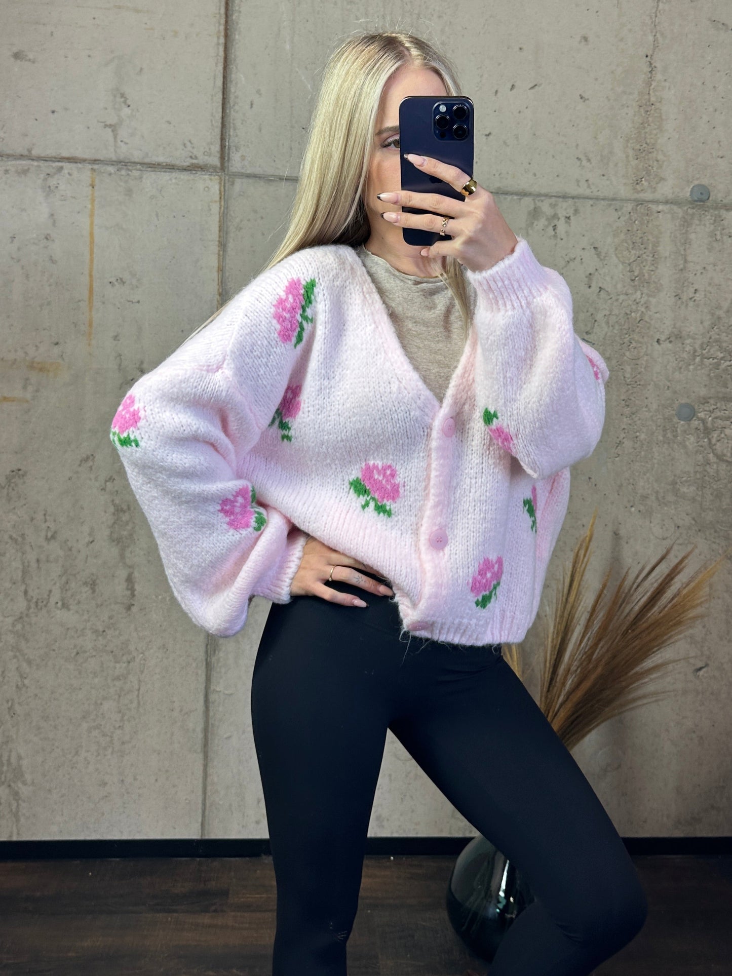 Cardigan Blumi Rosa