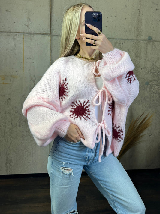 Cardigan „Sunny“ Rosa/Bordeaux
