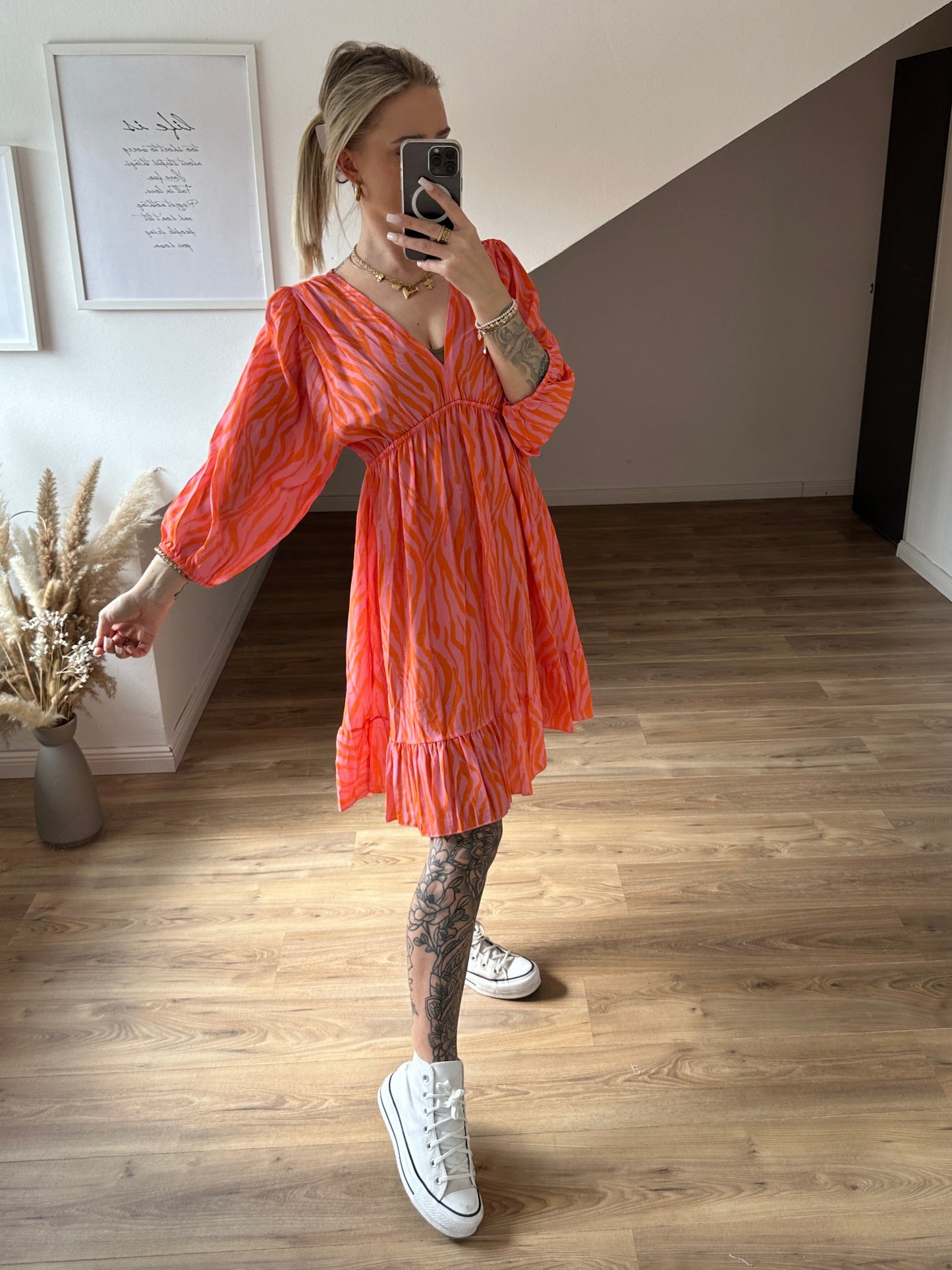 Zebra Kleid "Pia"Pink