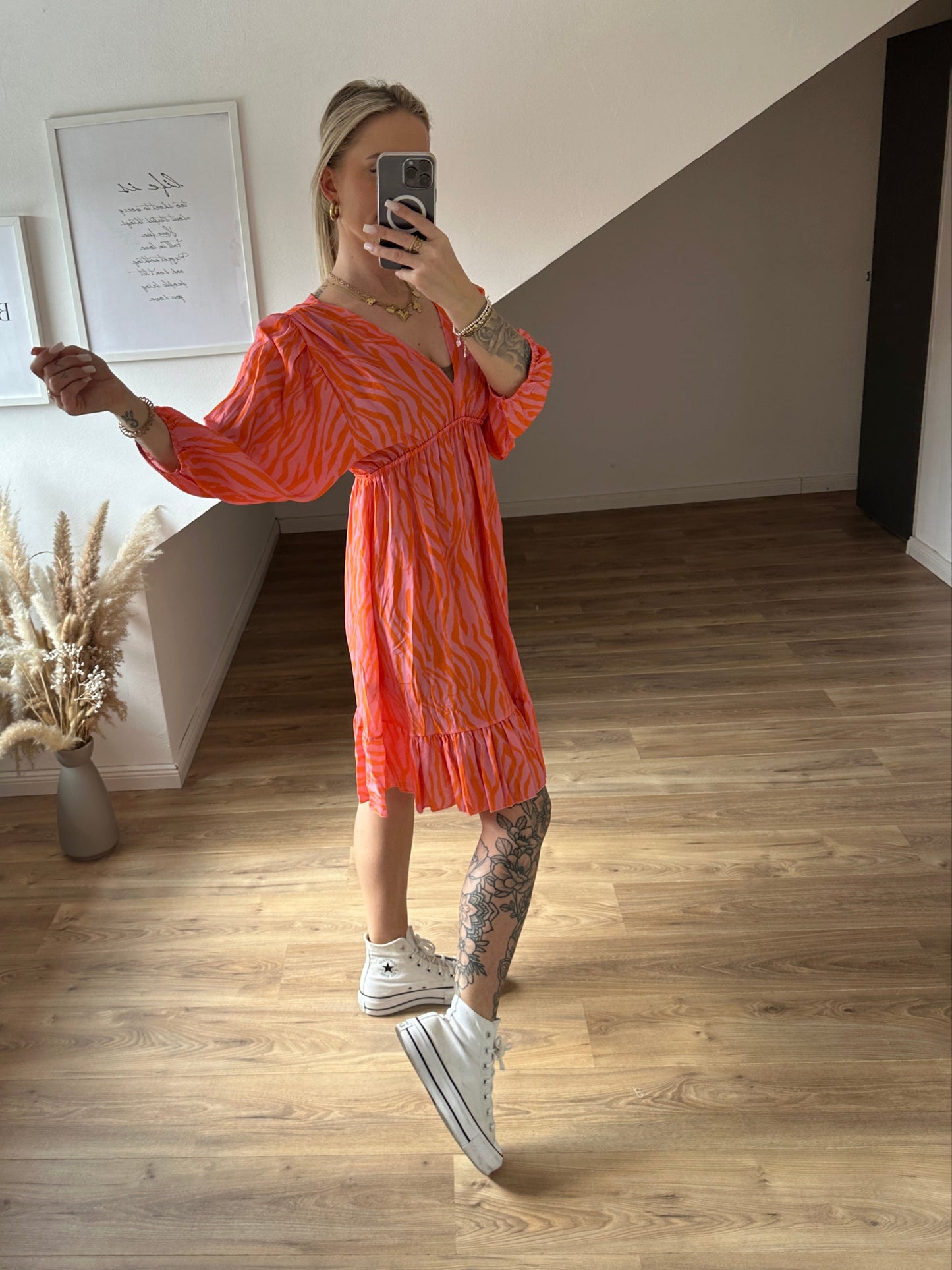 Zebra Kleid "Pia"Pink