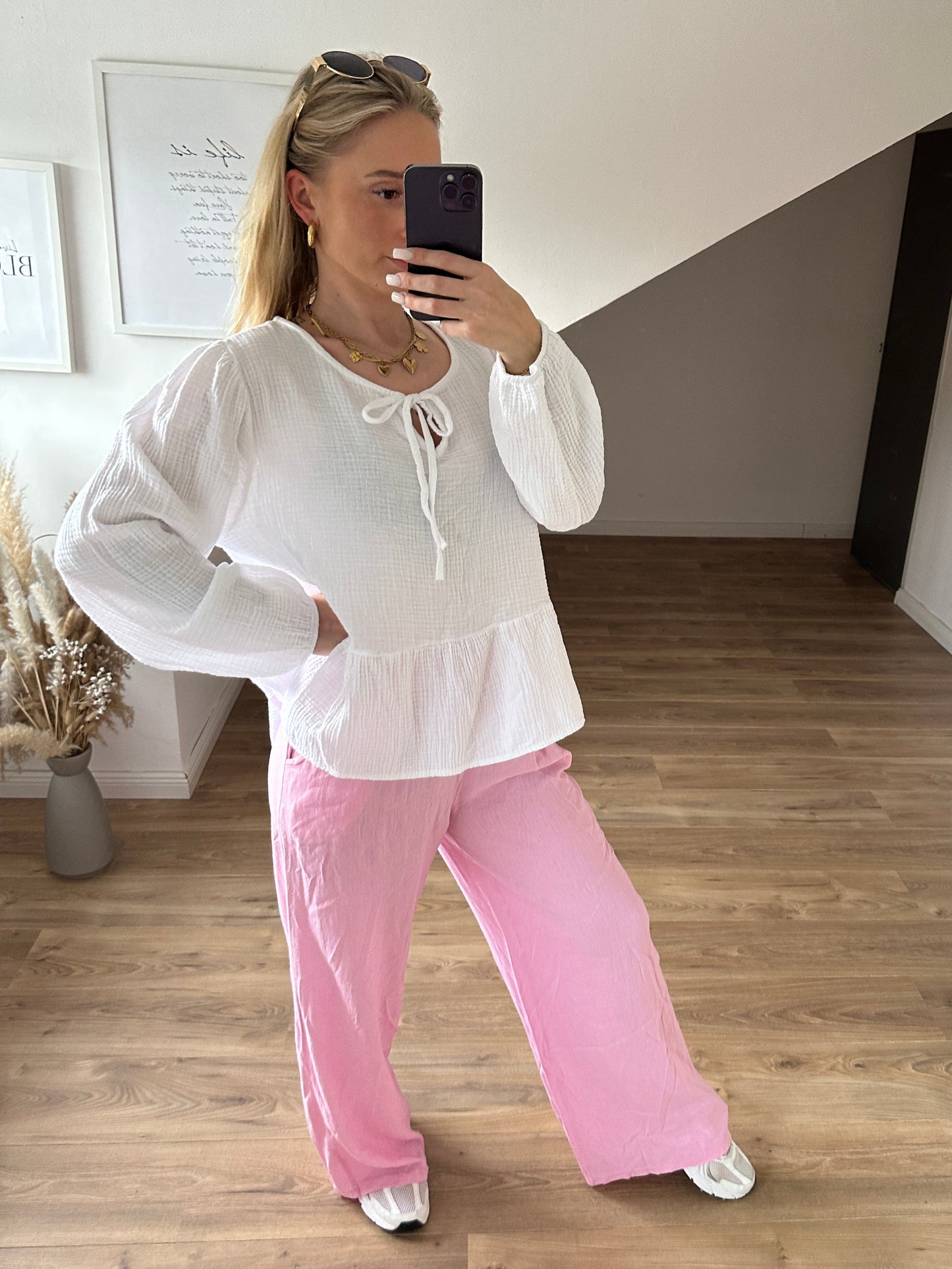 Leichte Hose "Hannah"Gelb