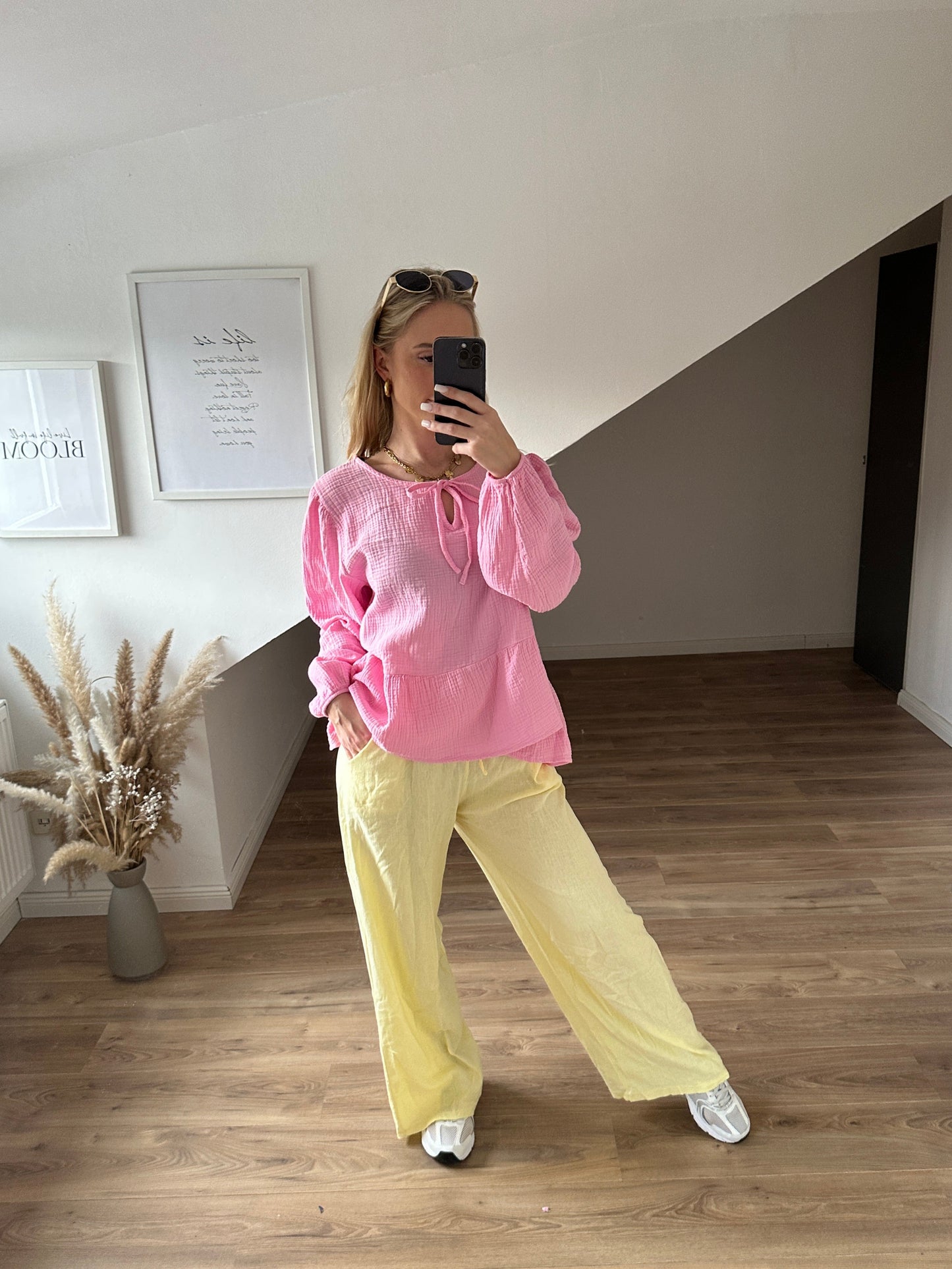 Leichte Hose "Hannah"Gelb