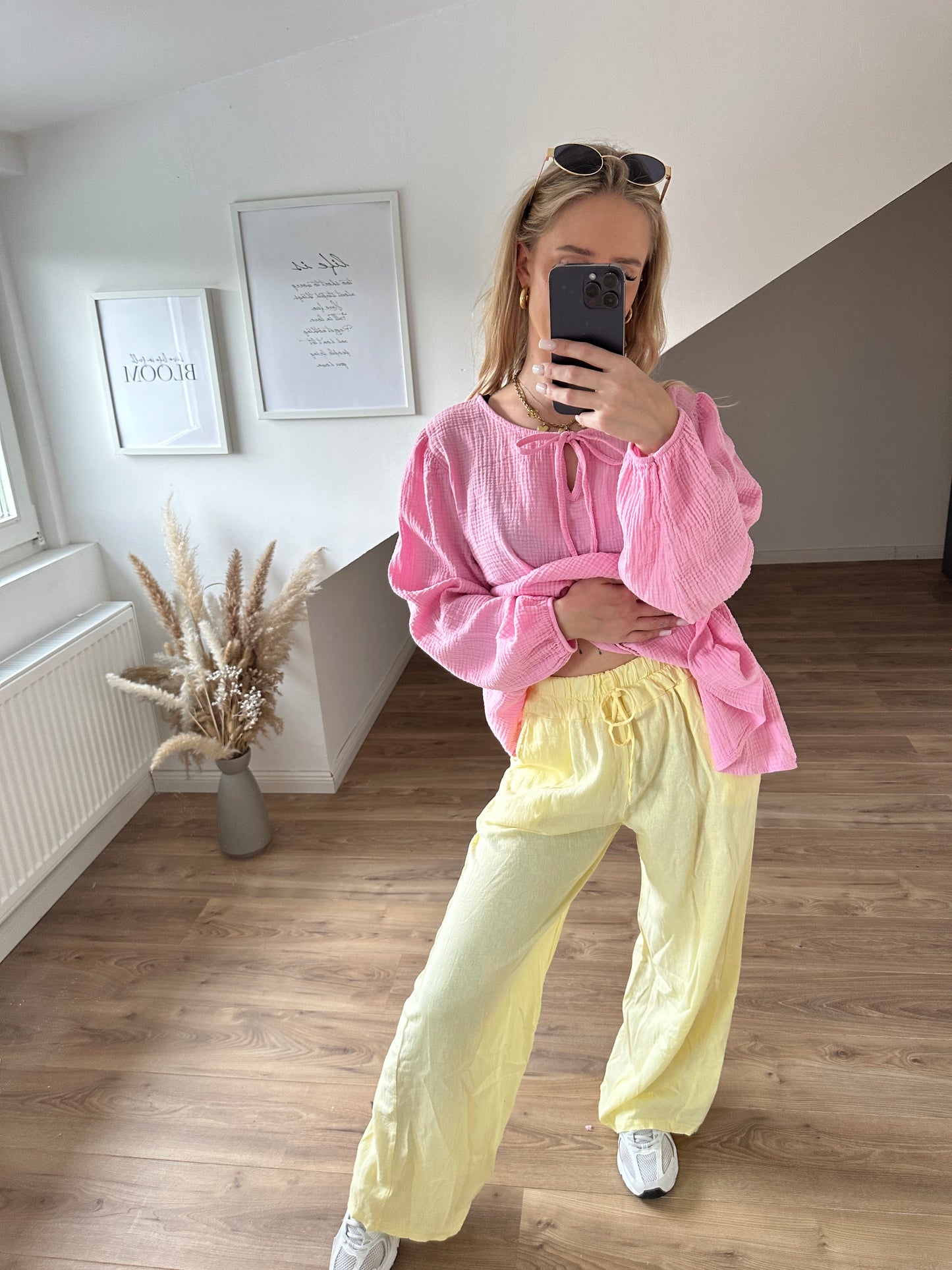 Leichte Hose "Hannah"Gelb