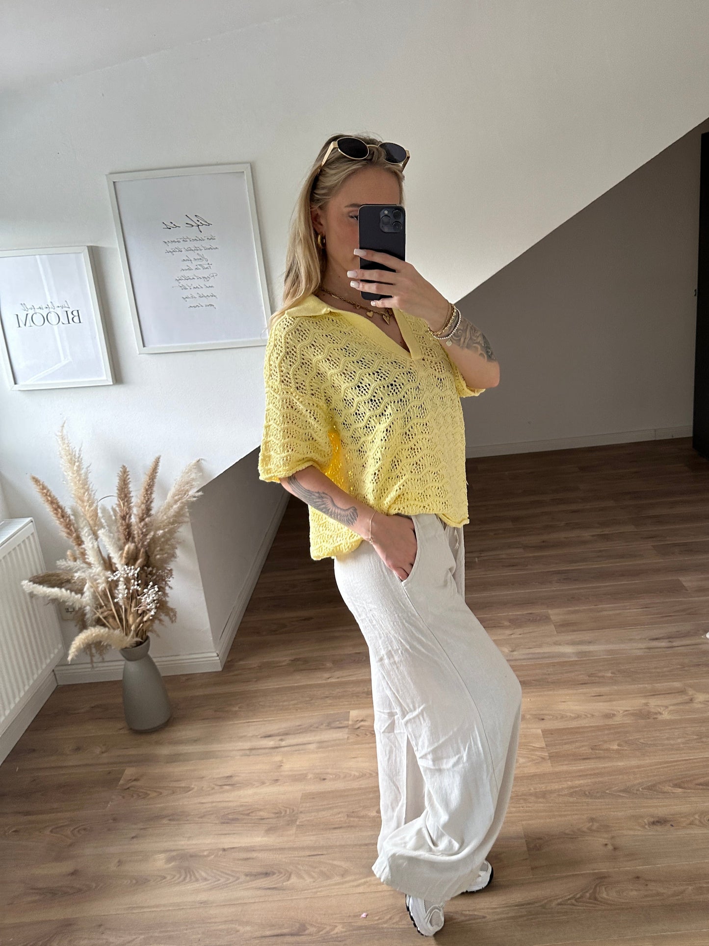 Leichte Hose "Hannah"Gelb