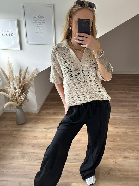 Strick Shirt Beige