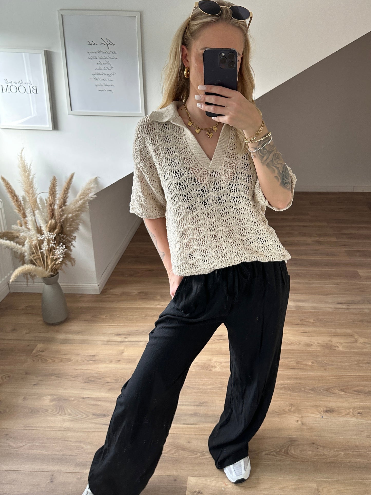 Leichte Hose "Hannah"Gelb