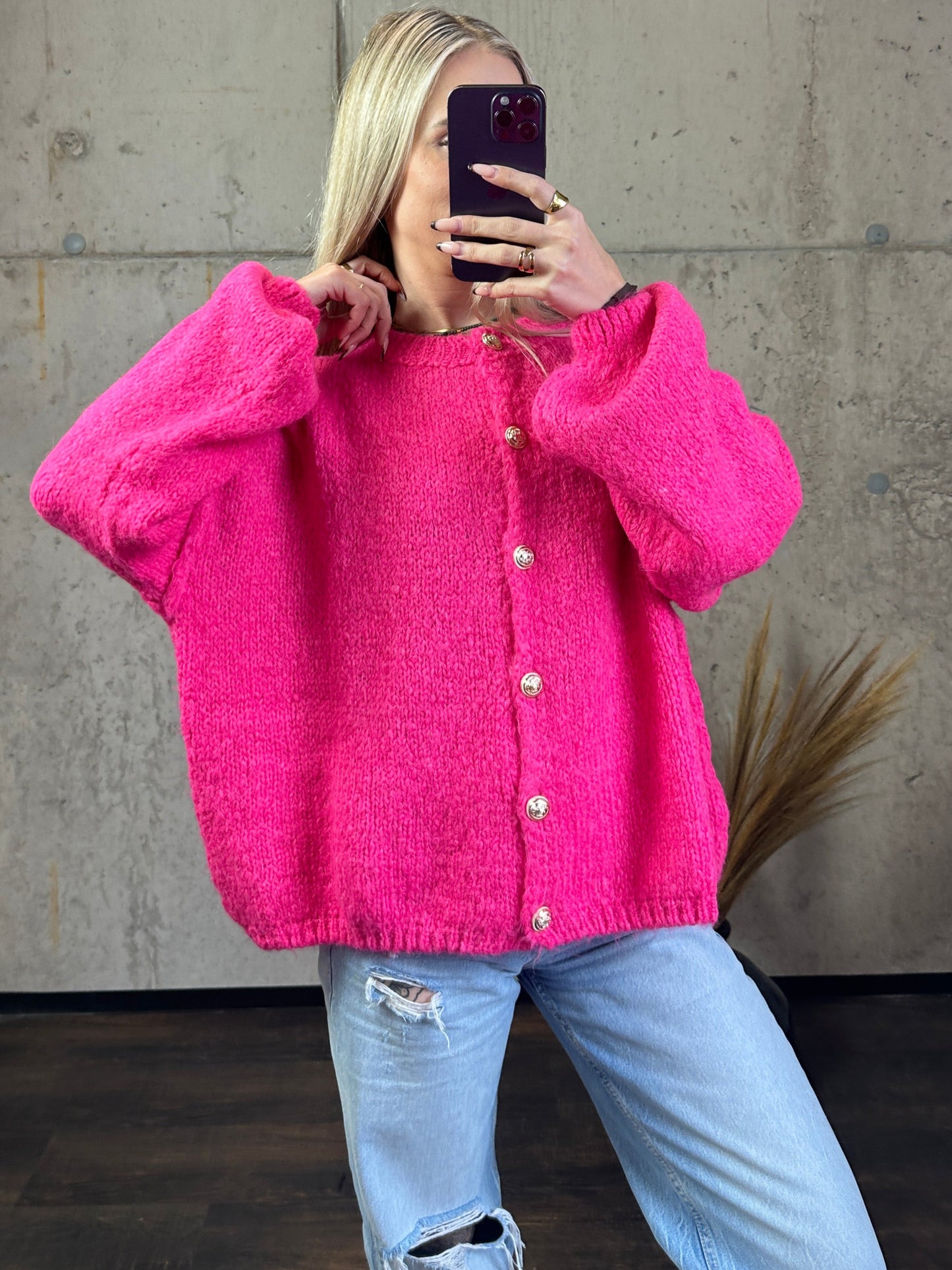 Nala mit Knöpfen Pink