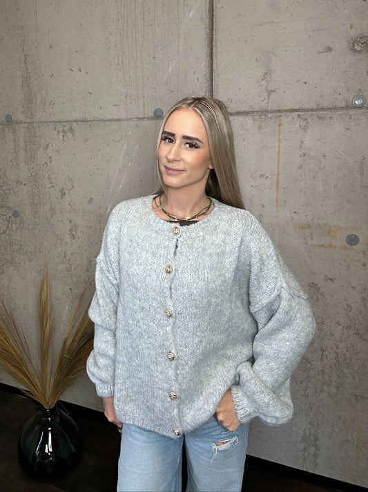 Nala mit Knöpfen Hellgrau