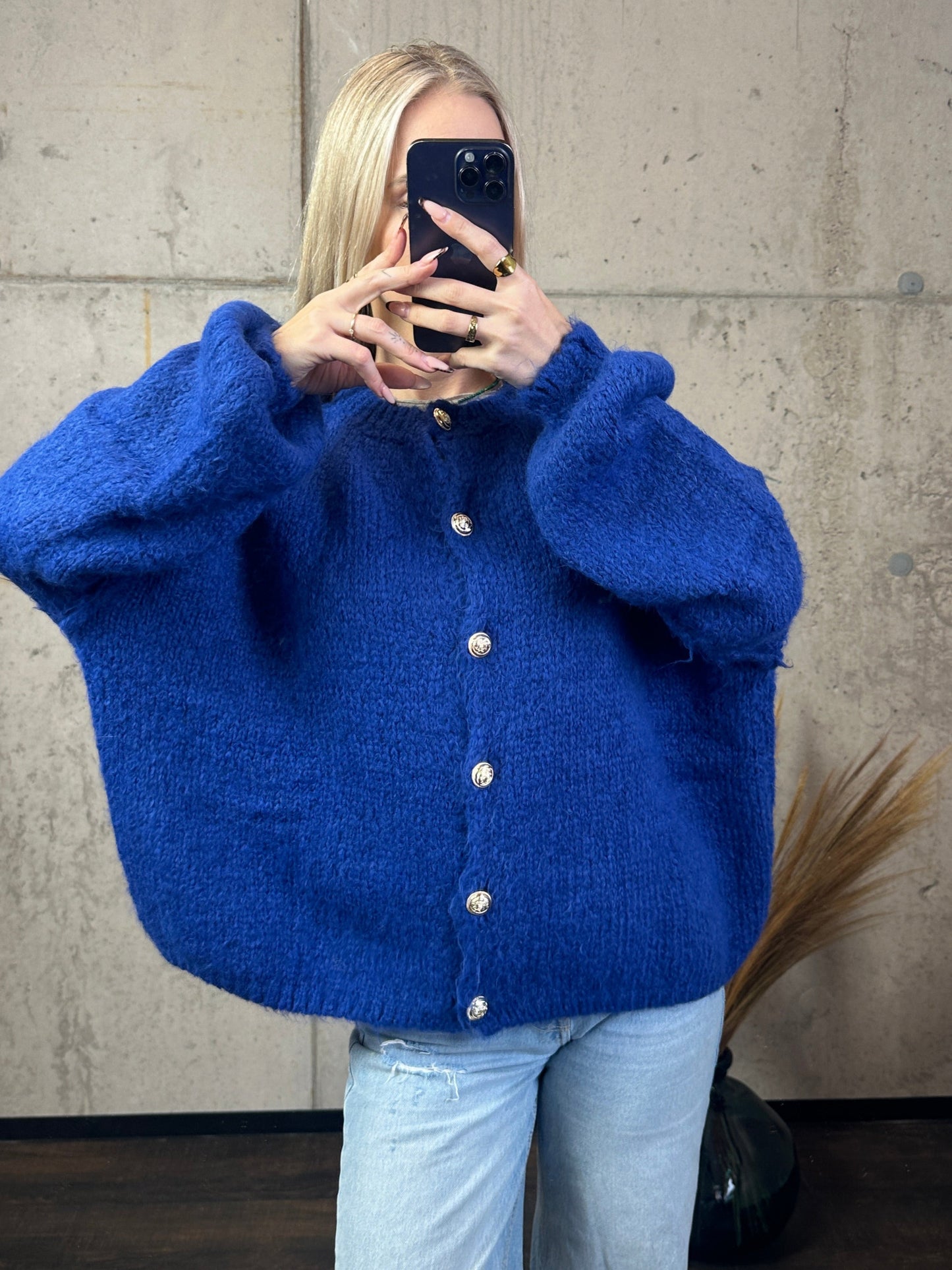 Nala mit Knöpfen Dunkelblau