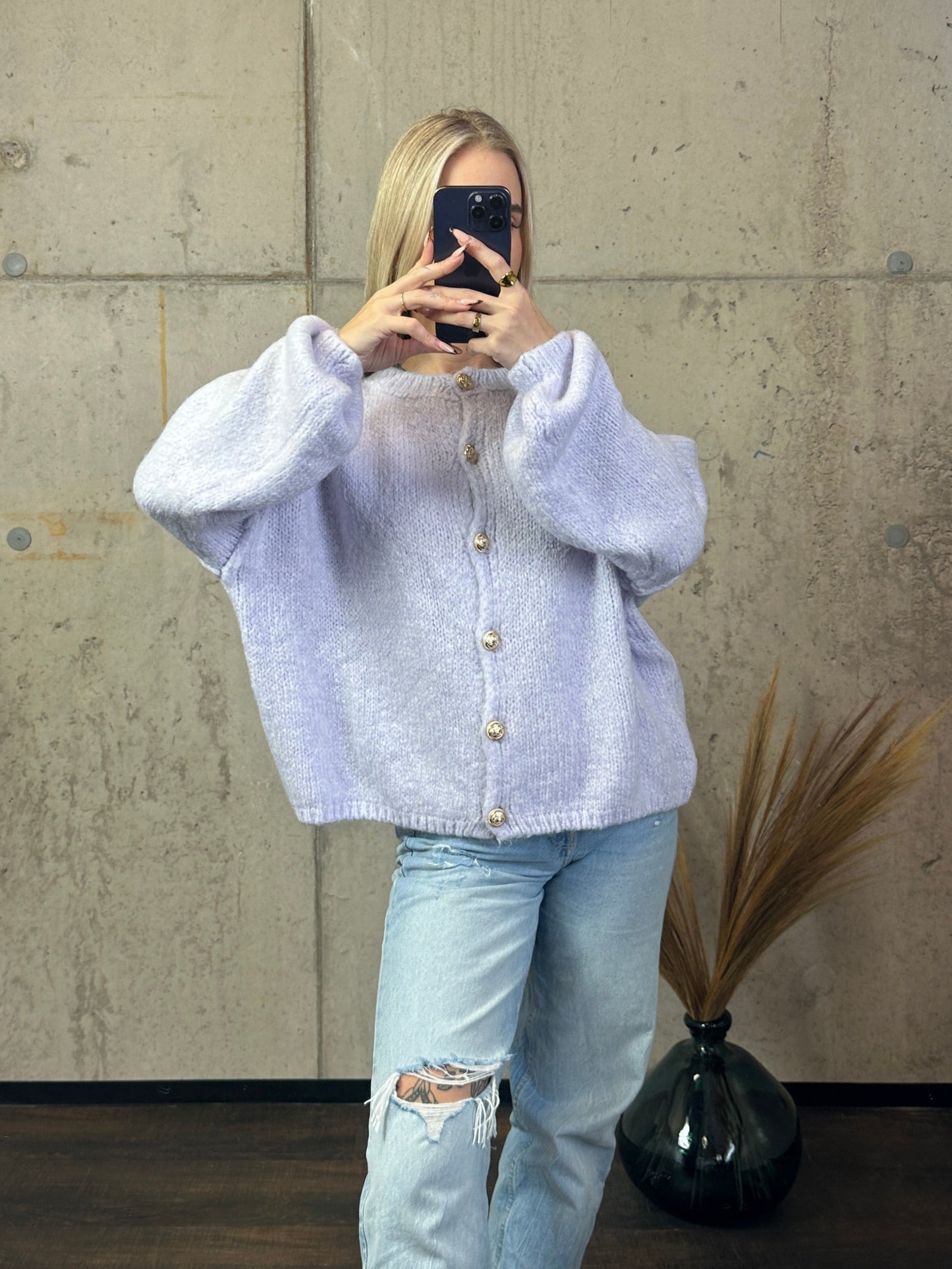 Nala mit Knöpfen Flieder