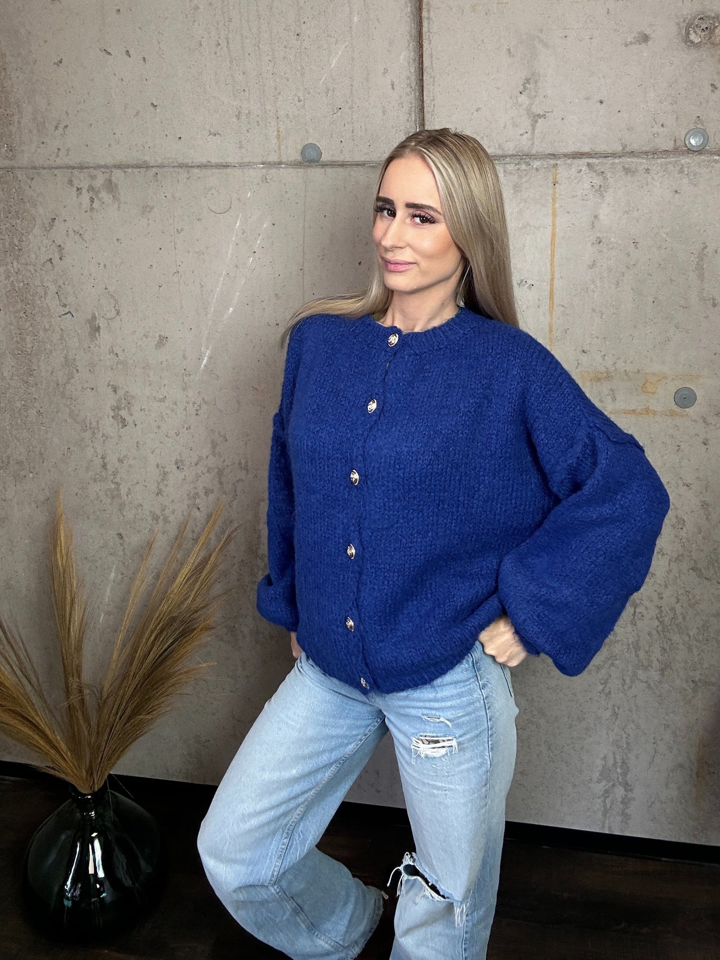 Nala mit Knöpfen Dunkelblau