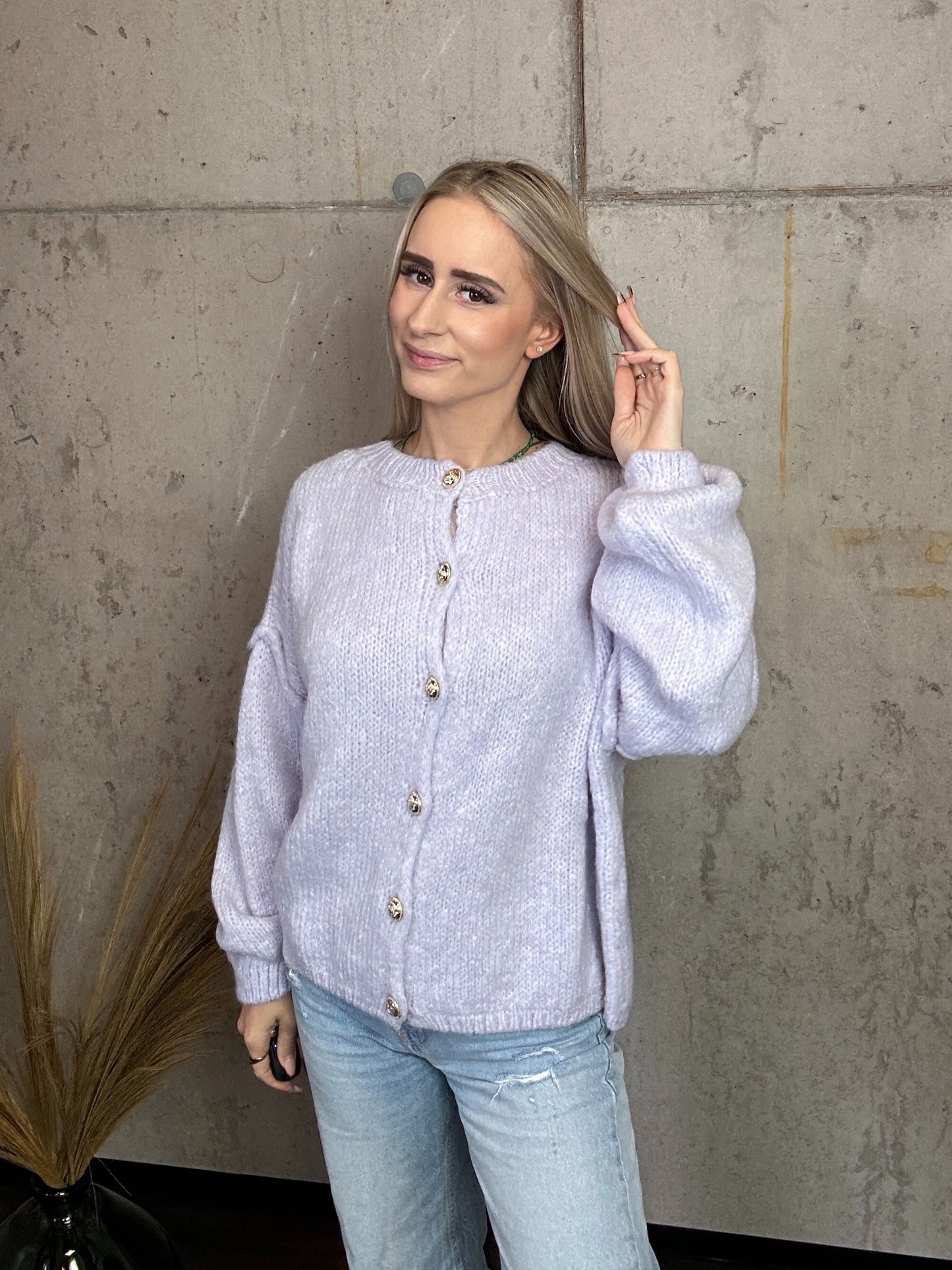 Nala mit Knöpfen Flieder