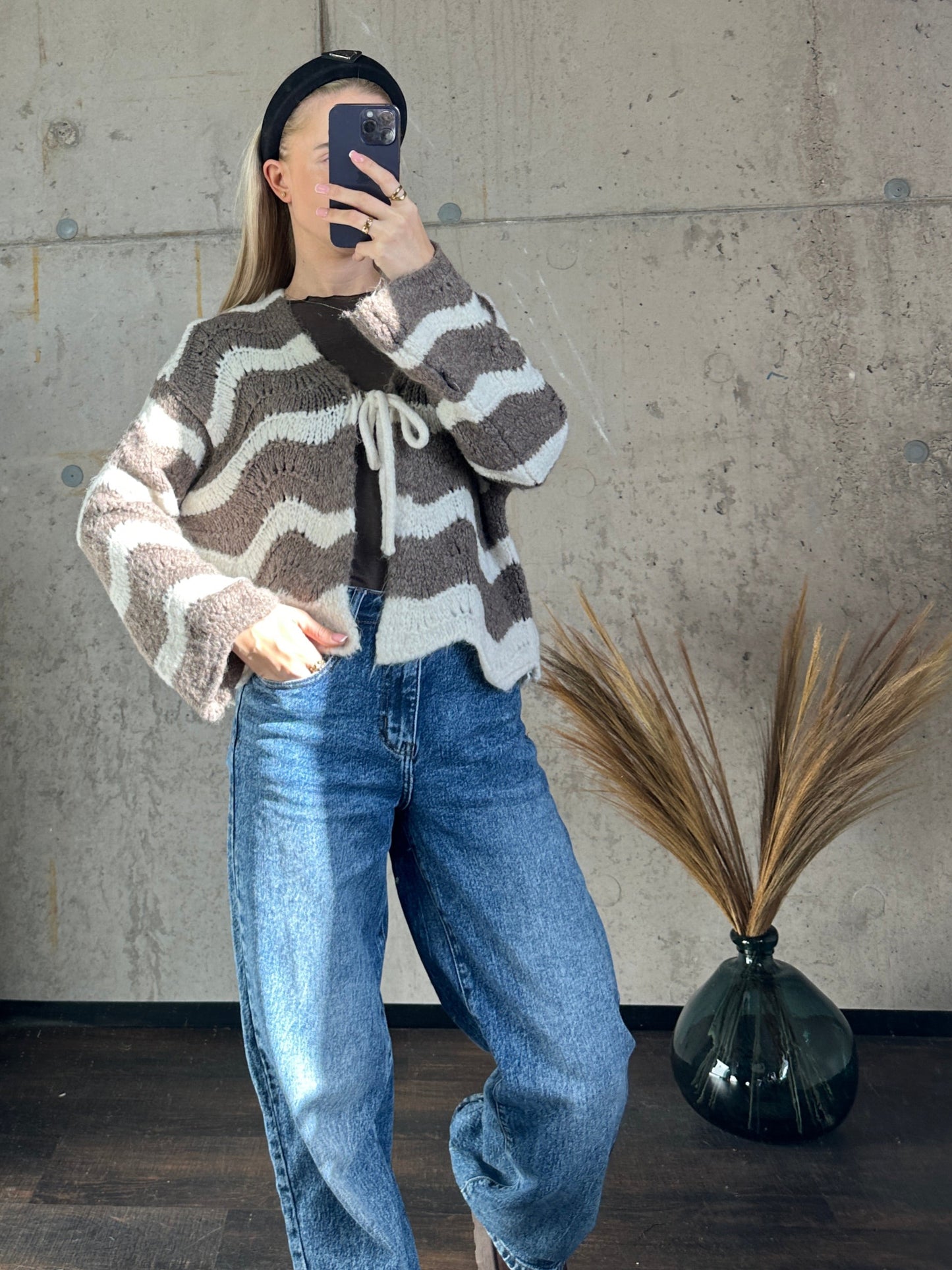 Cardigan Dreamwave Taupe Creme