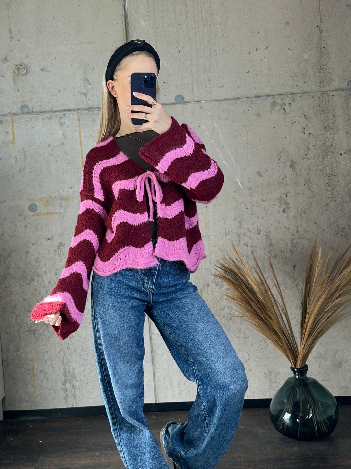 Cardigan Dreamwave Bordeaux Pink