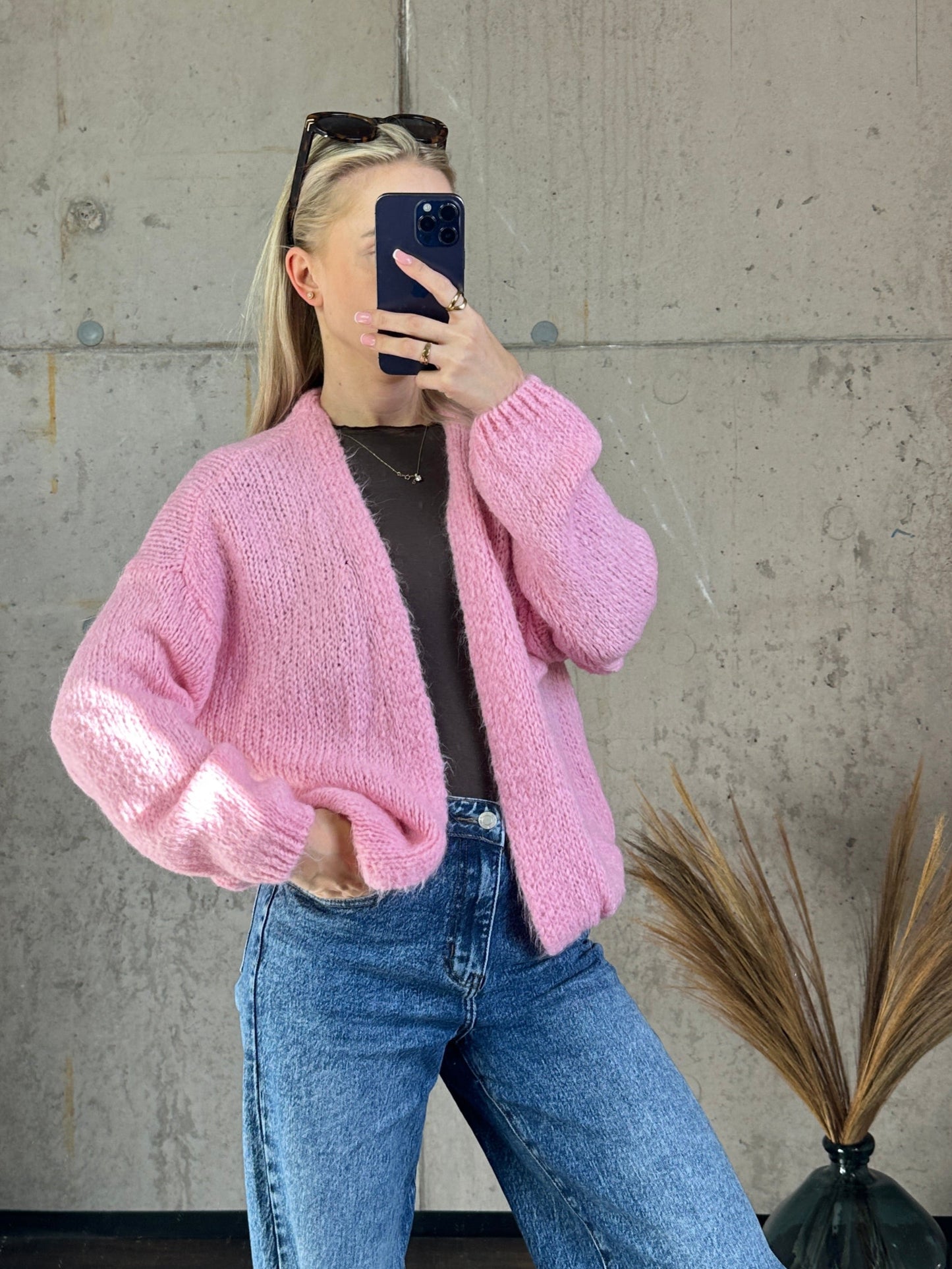 Cardigan "Livi" Bordeauxrot
