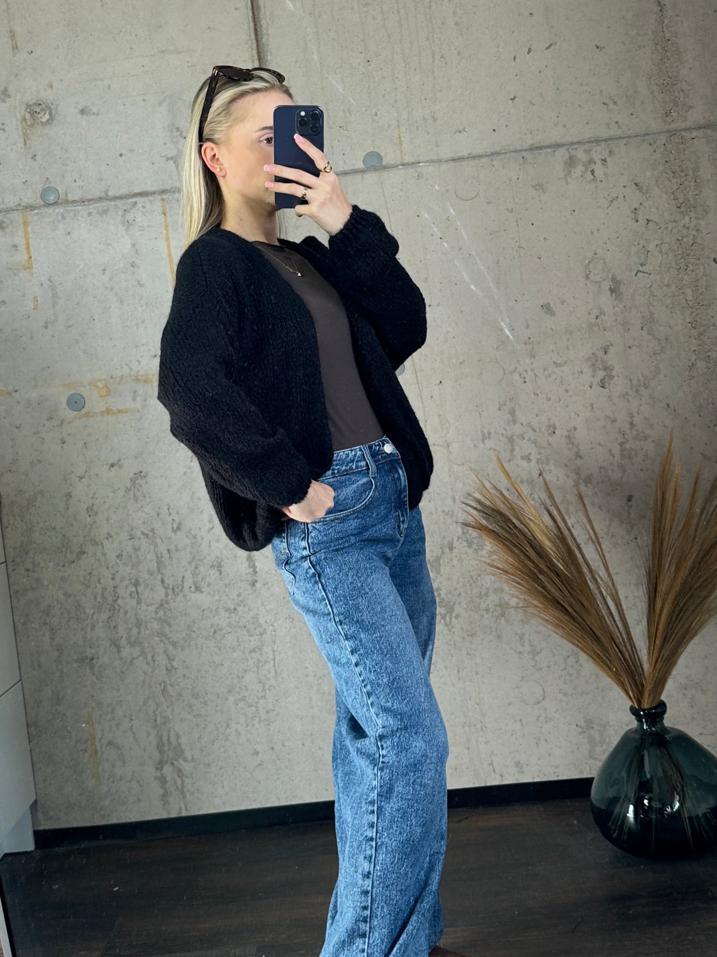 Cardigan "Livi" Bordeauxrot