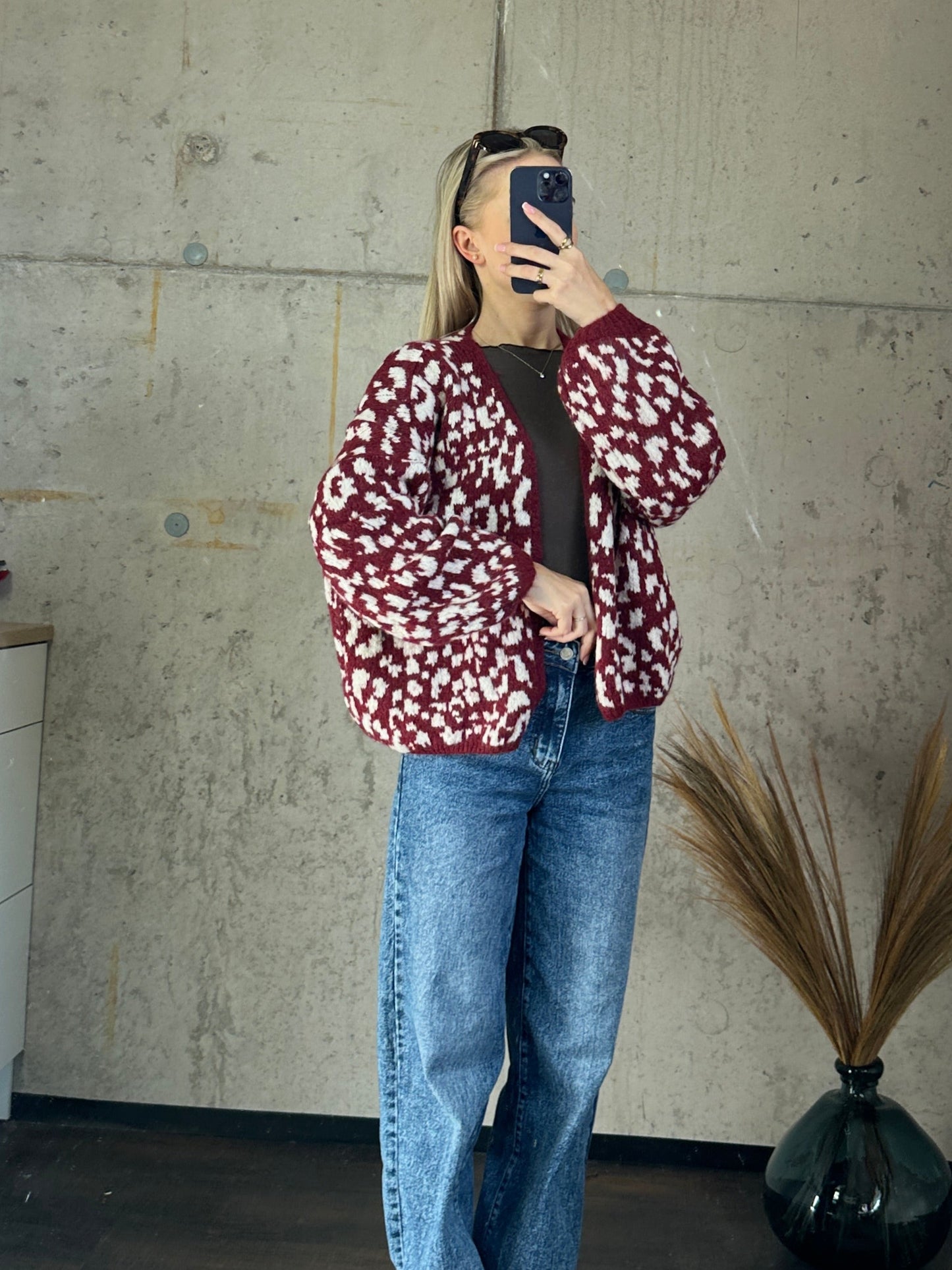 Cardigan "Cleo"Bordeauxrot