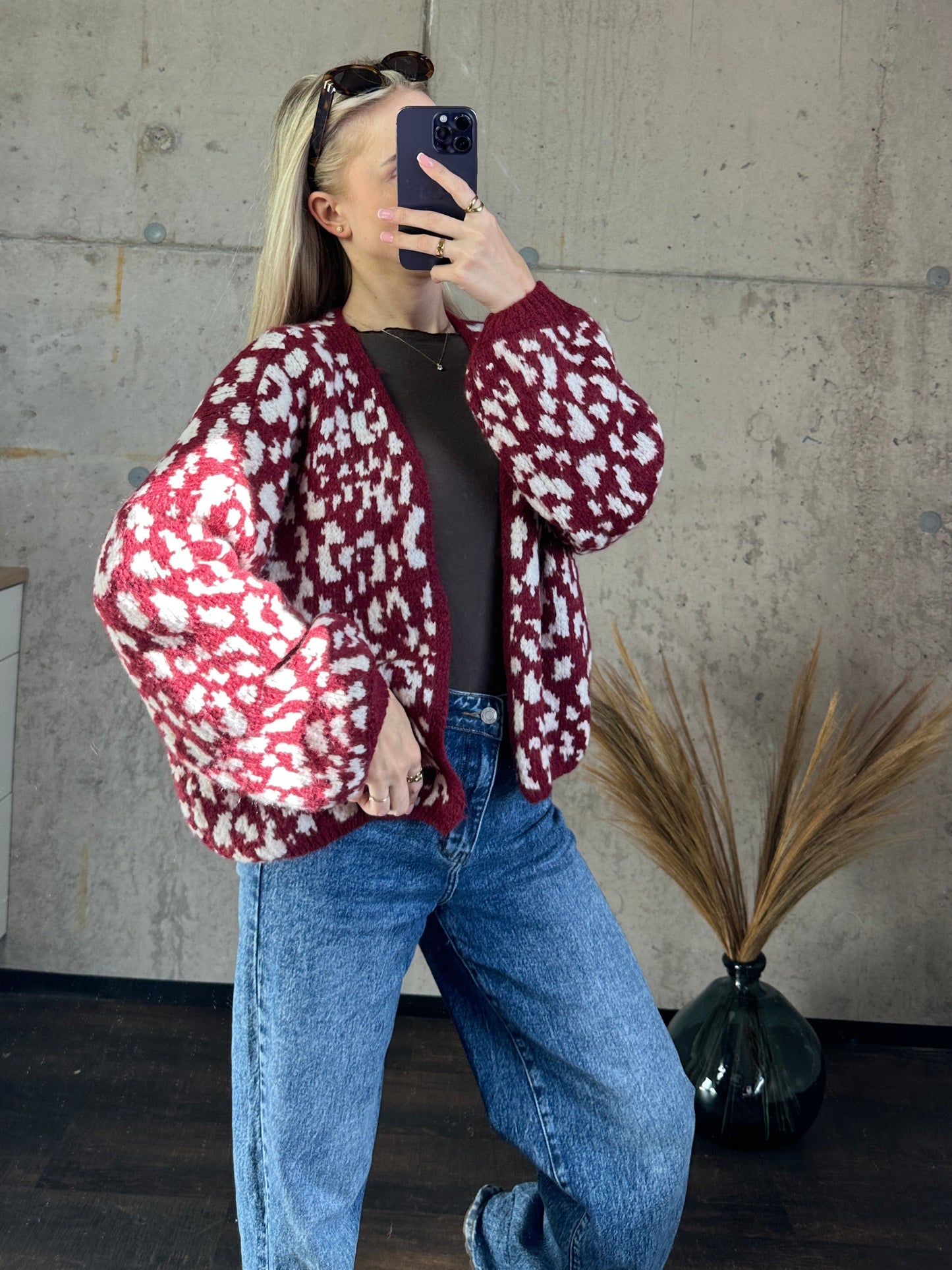 Cardigan "Cleo"Bordeauxrot