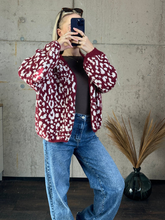 Cardigan "Cleo"Bordeauxrot