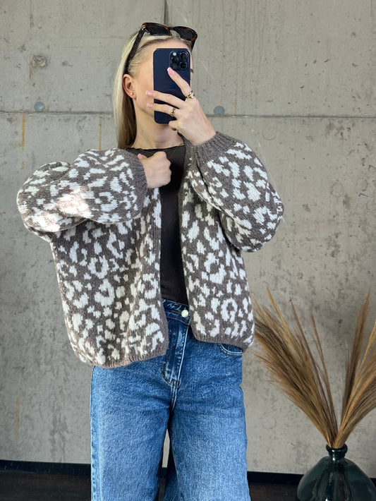 Cardigan "Cleo"Taupe