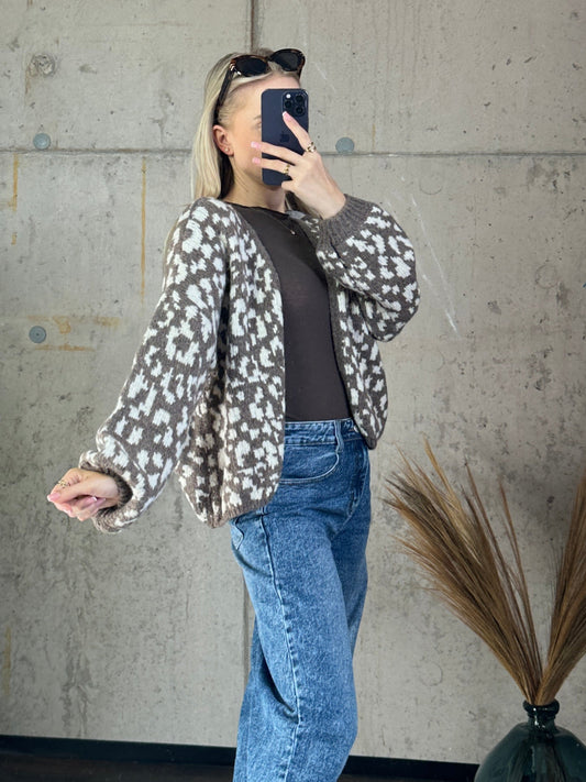 Cardigan "Cleo"Taupe